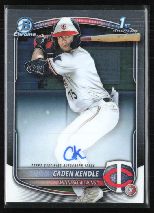 Caden Kendle 1st Bowman Auto 2025 Bowman Chrome