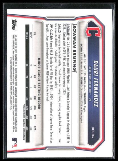 Dauri Fernandez 1st Bowman X-Fractor