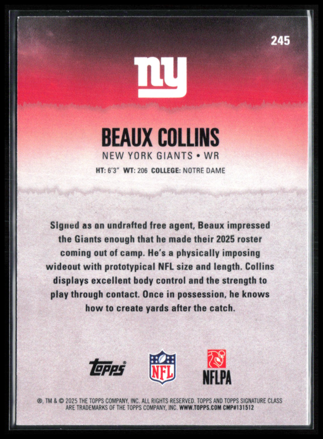 Beaux Collins RC Refractor /275