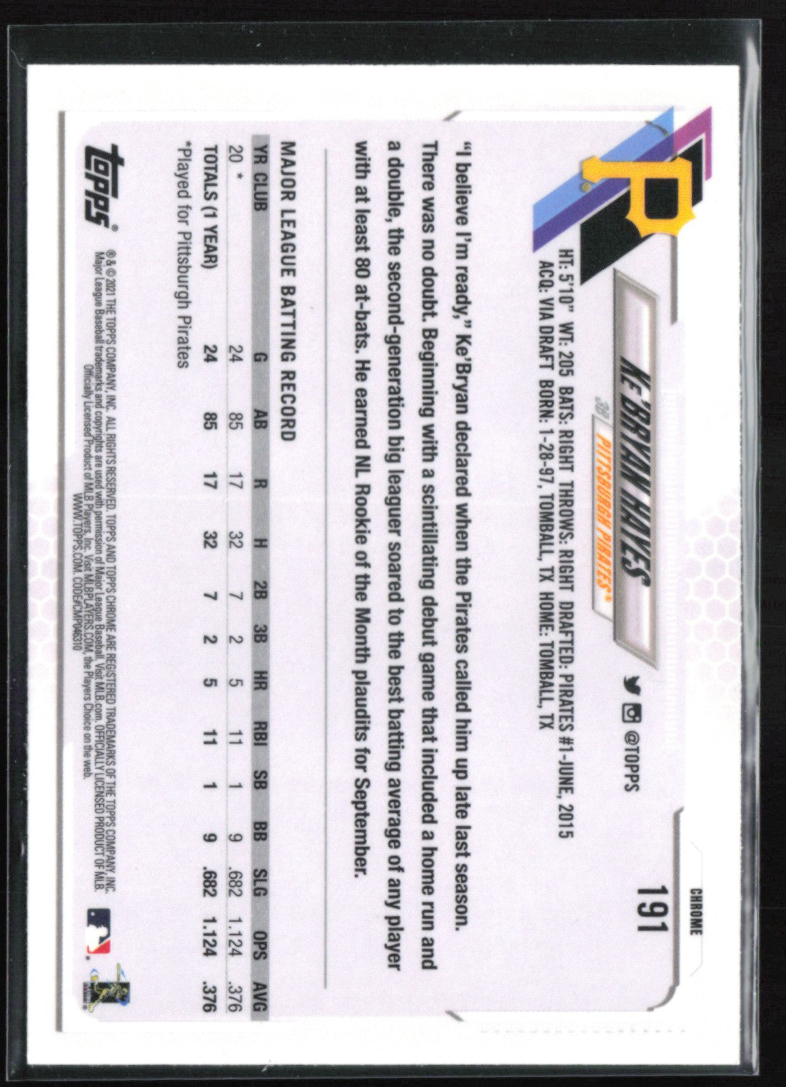 Ke'Bryan Hayes RC