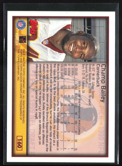 Champ Bailey Draft Pick 1999 Topps Season Opener