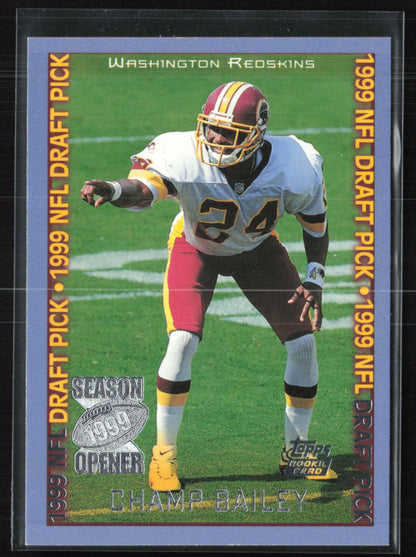 Champ Bailey Draft Pick 1999 Topps Season Opener