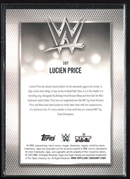 Lucien Price 2026 Topps WWE