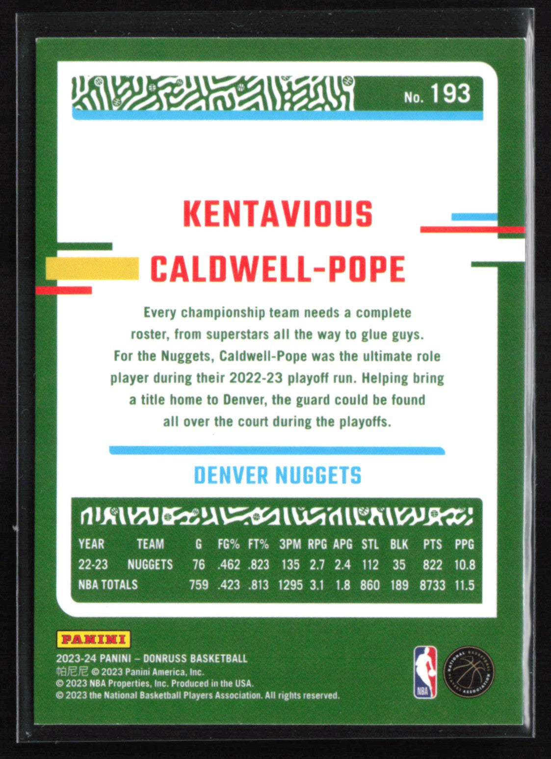 Kentavious Caldwell-Pope Red