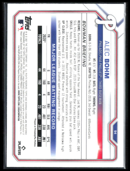 Alec Bohm RC