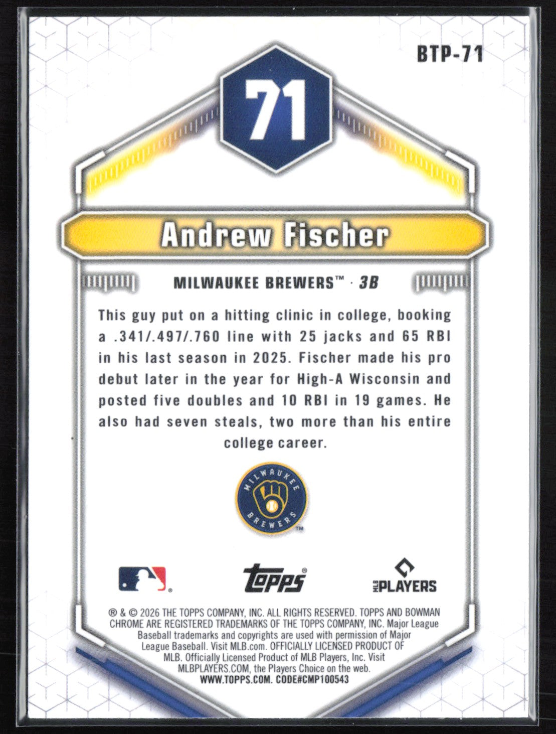 Andrew FIscher Top 100