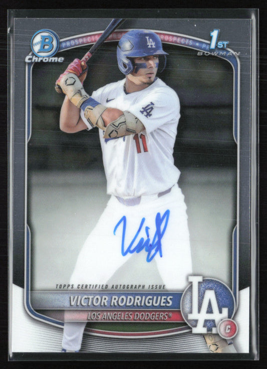 Victor Rodrigues 1st Bowman Auto 2025 Bowman Chrome