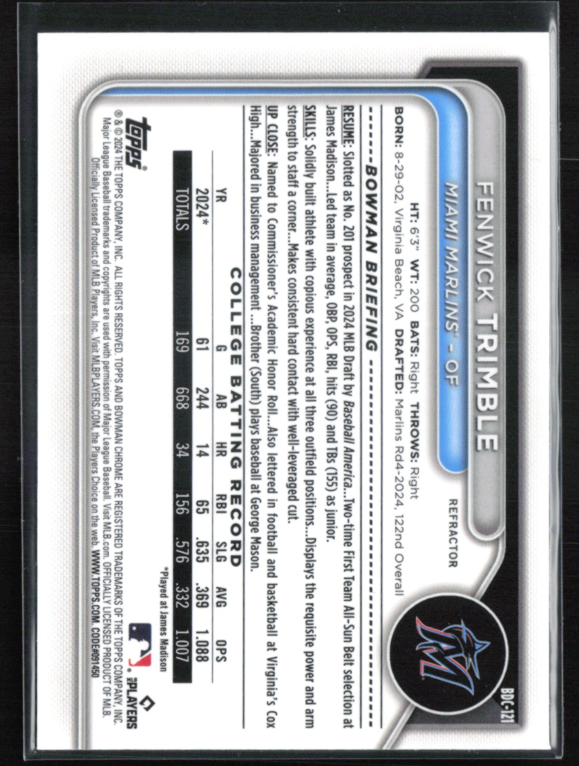 Fenwick Trimble 1st Bowman Refractor