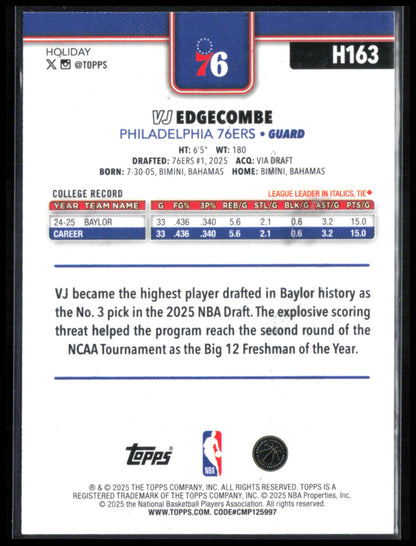 VJ Edgecombe RC Silver