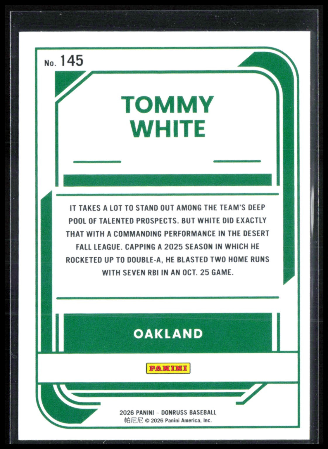 Tommy White Prospect