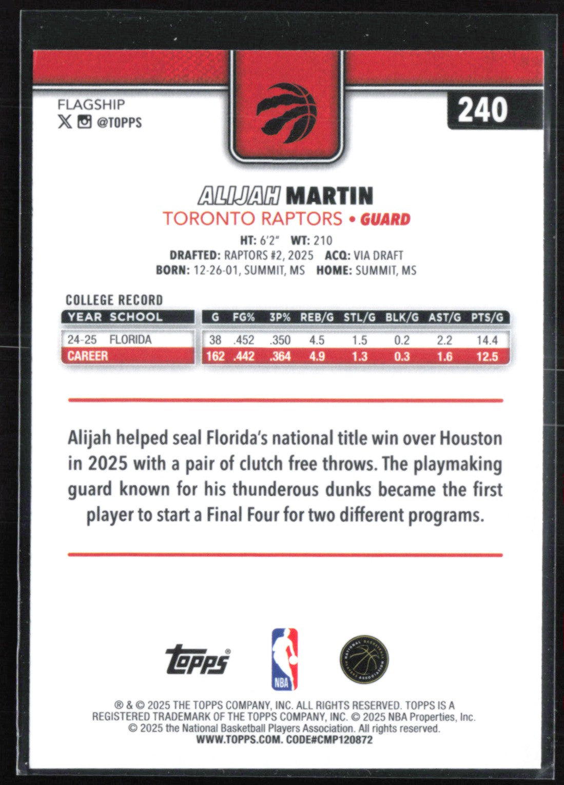 Alijah Martin RC