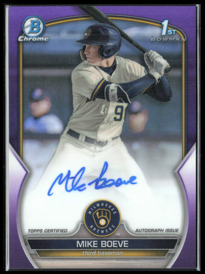 Mike Boeve 1st Bowman Purple Auto /250