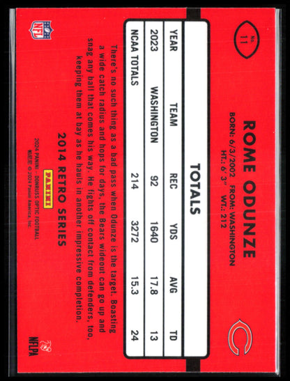 Rome Odunze RC Retro