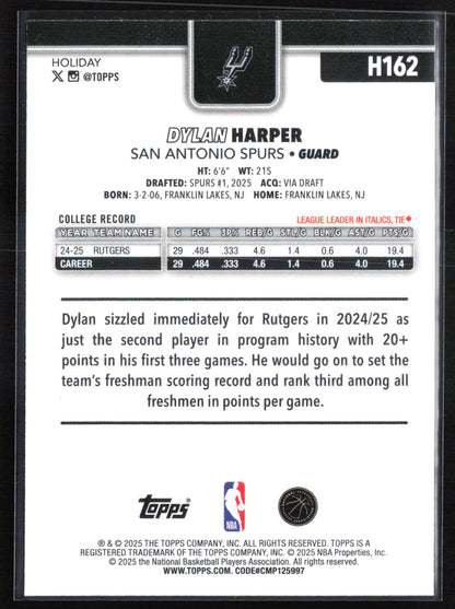 Dylan Harper RC Holiday