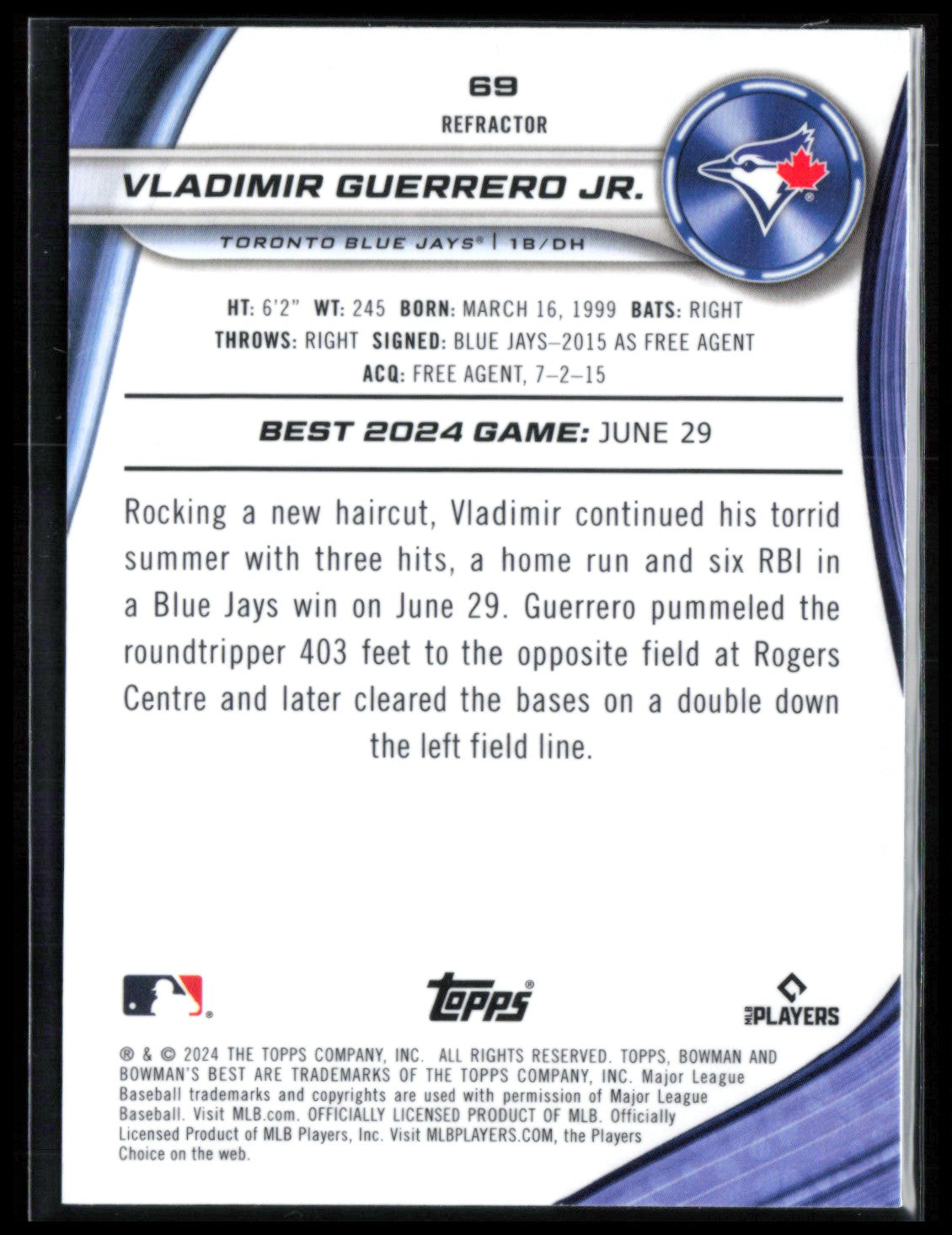 Vladimir Guerrero Refractor