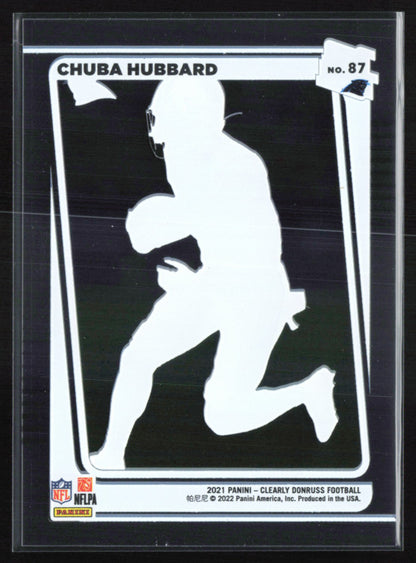 Chuba Hubbard RC Clearly Donruss