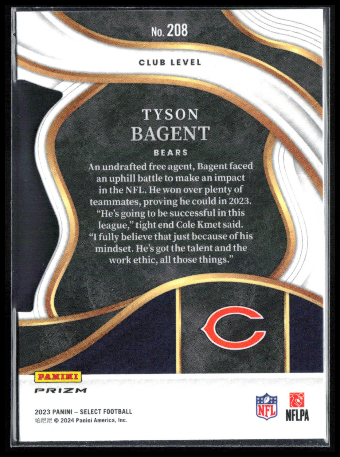 Tyson Bagent RC Silver Die-Cut