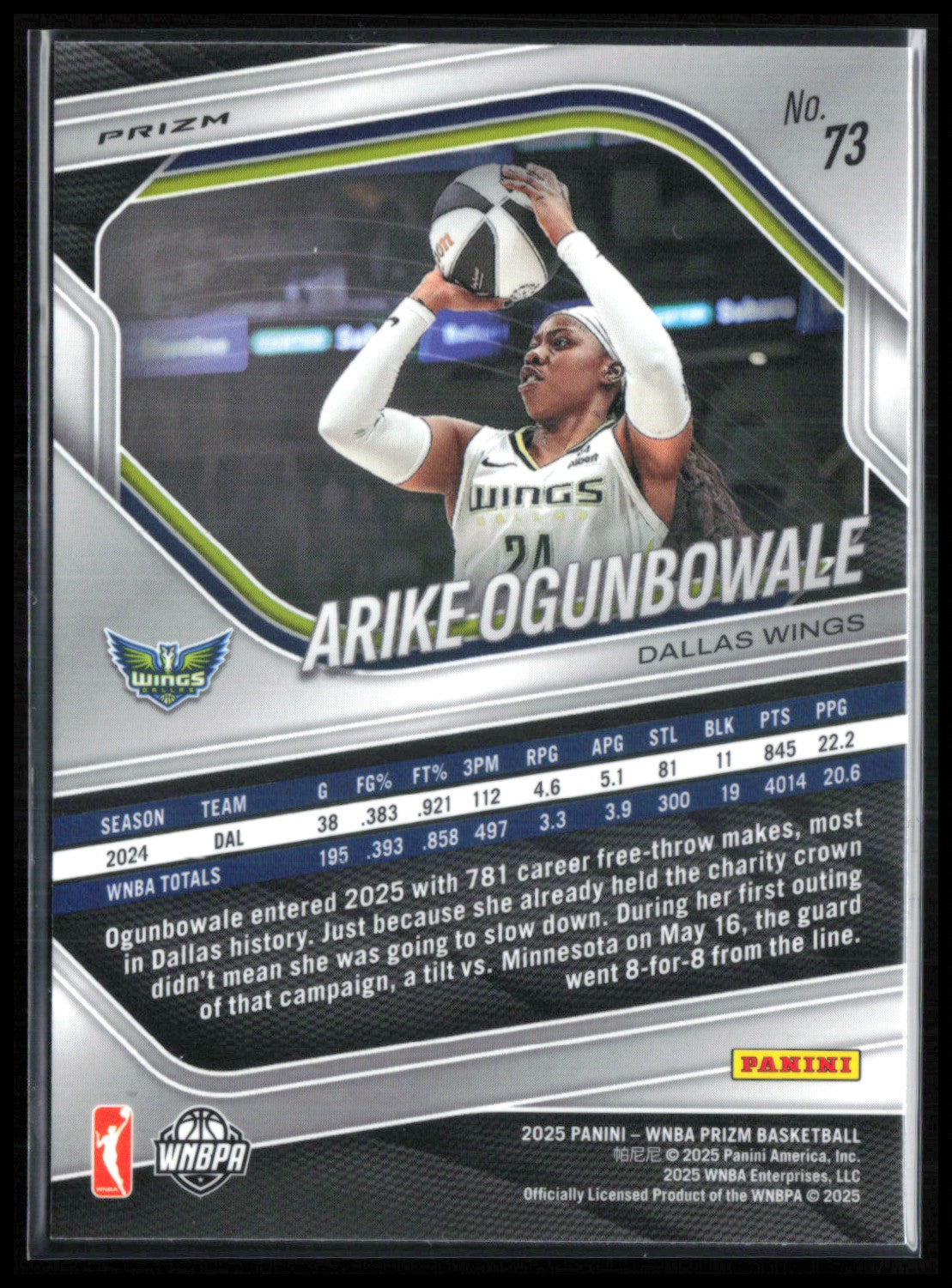Arike Ogunbowale Ice
