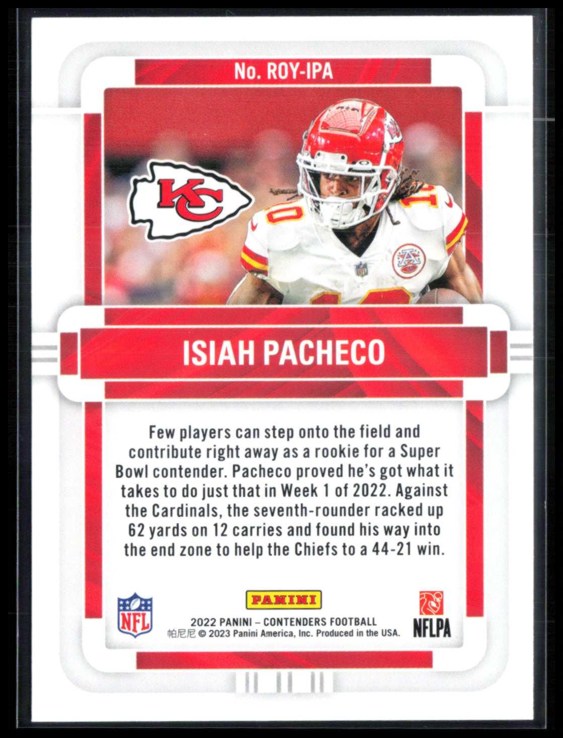 Isiah Pacheco RC