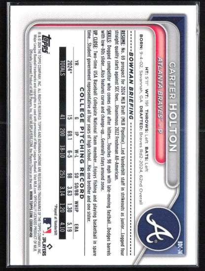 Carter Holton 1st Bowman