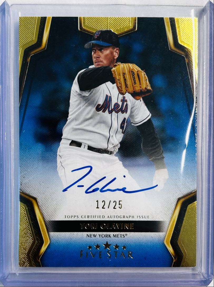 Tom Glavine Auto /25 Blue 2024 Topps Five Star