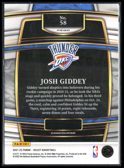 Josh Giddey RC Tri-Color Prizm