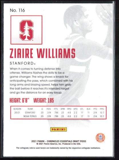 Ziaire Williams RC Black