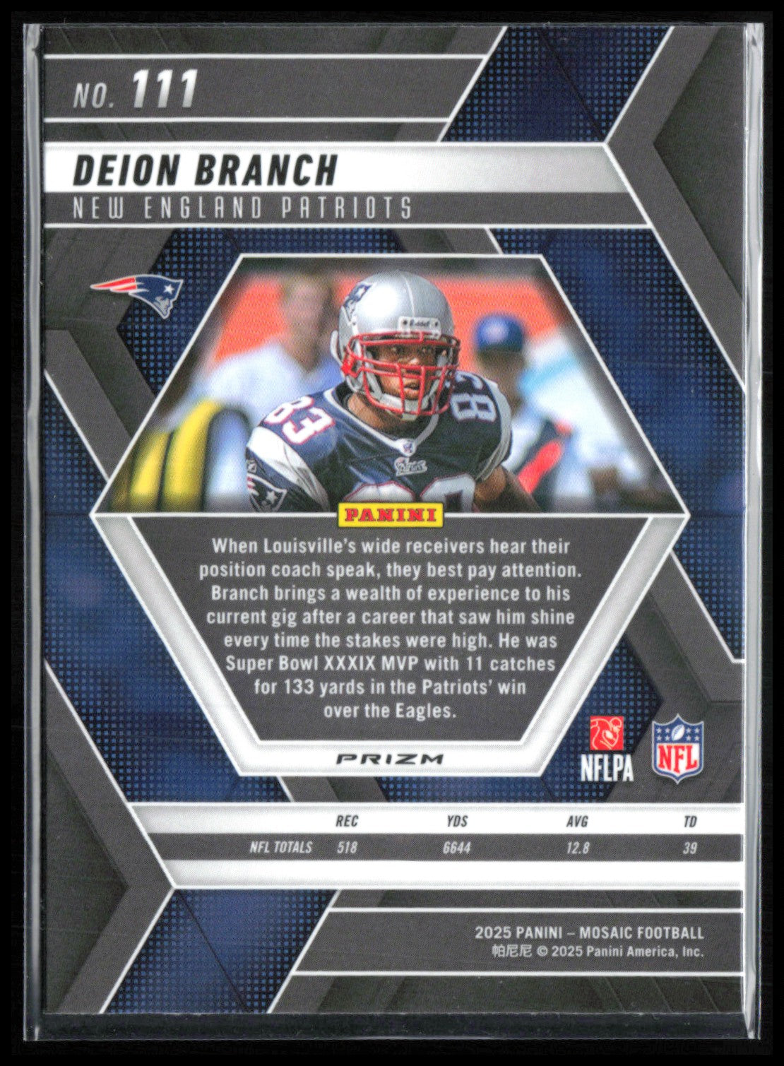 Deion Branch Green Mosaic