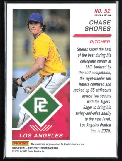 Chase Shores Auto Green 2025 Prospect Edition