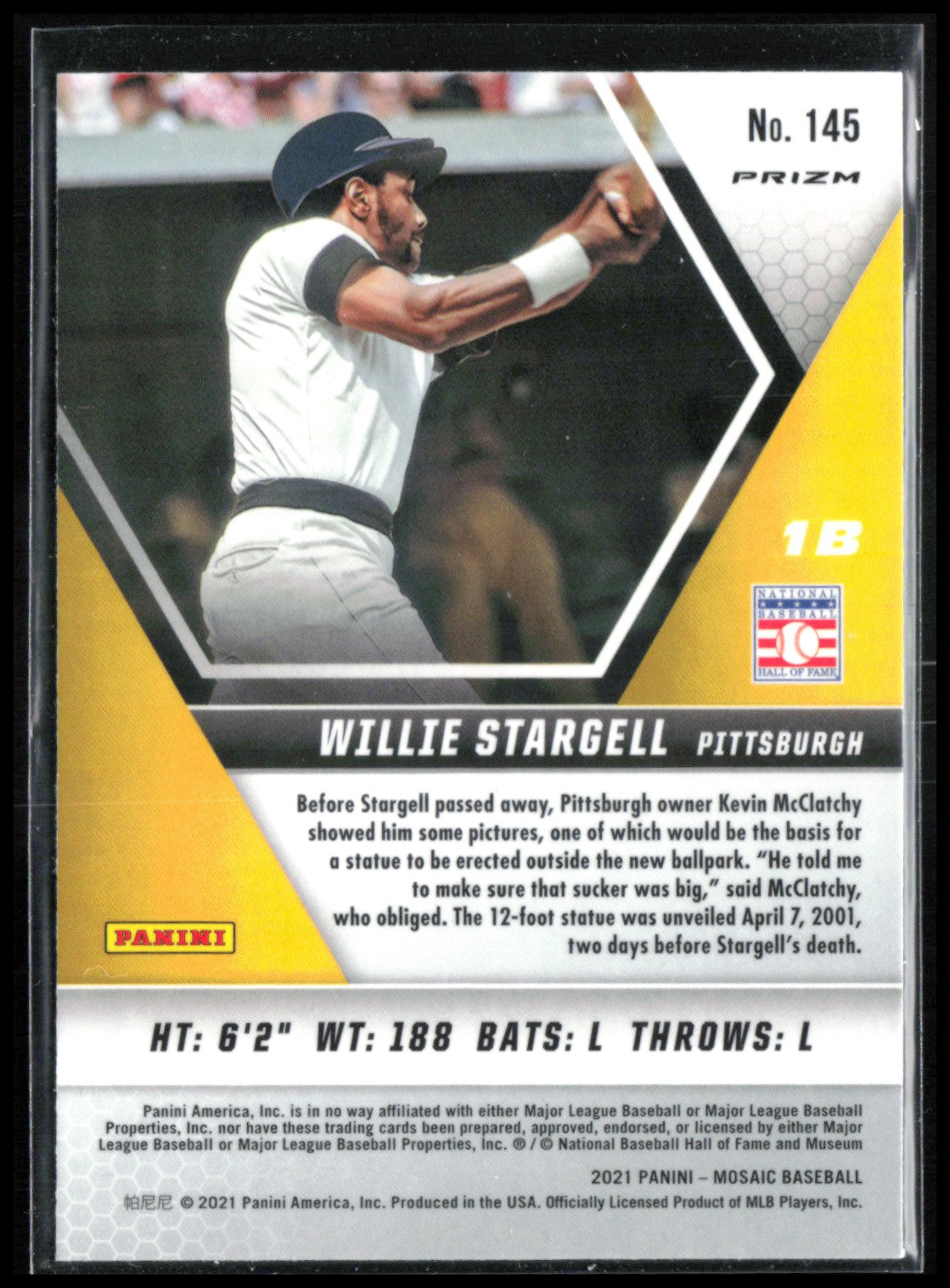 Willie Stargell Mosaic Prizm