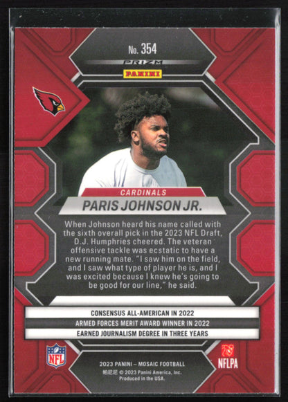 Paris Johnson Jr. RC Mosaic