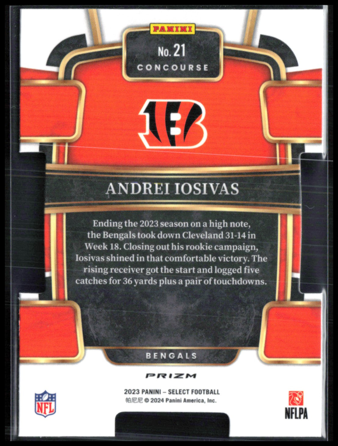 Andrei Iosivas RC Black Red