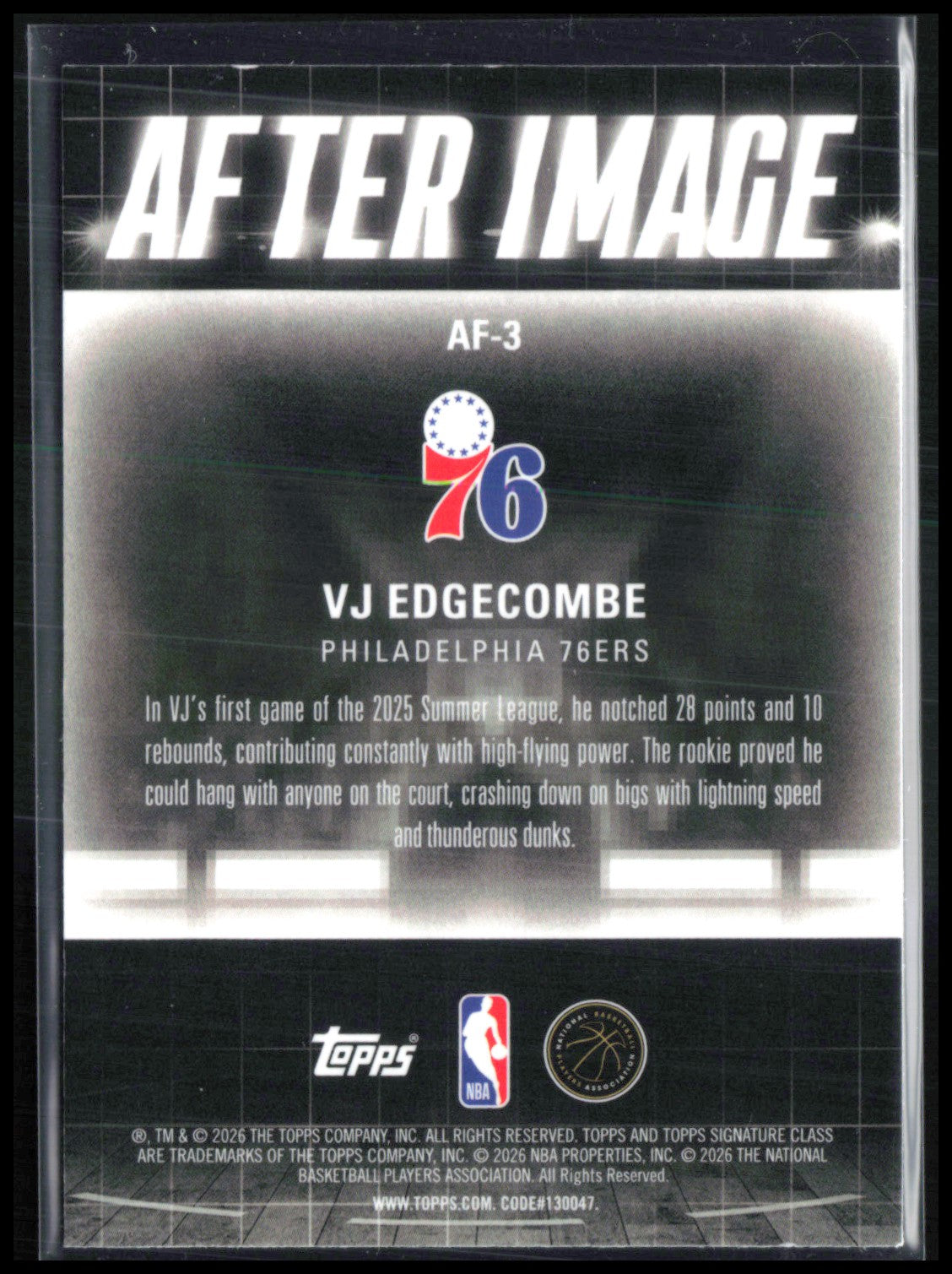 VJ Edgecombe RC After Image