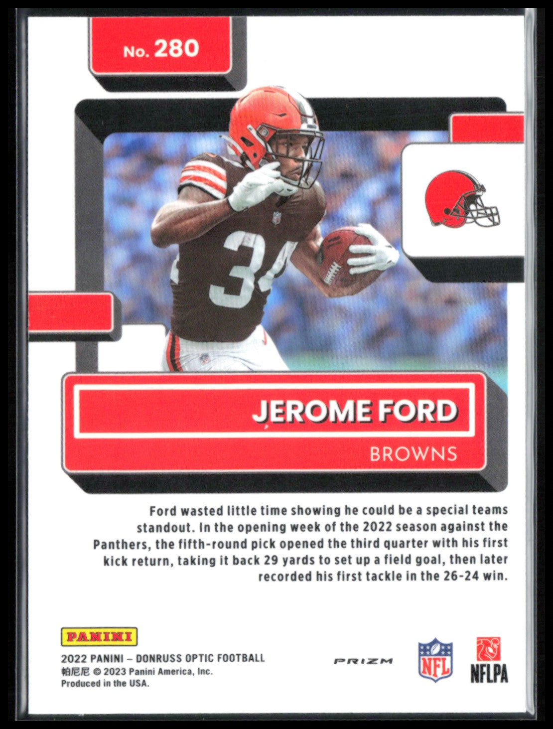 Jerome Ford RC Purple Shock