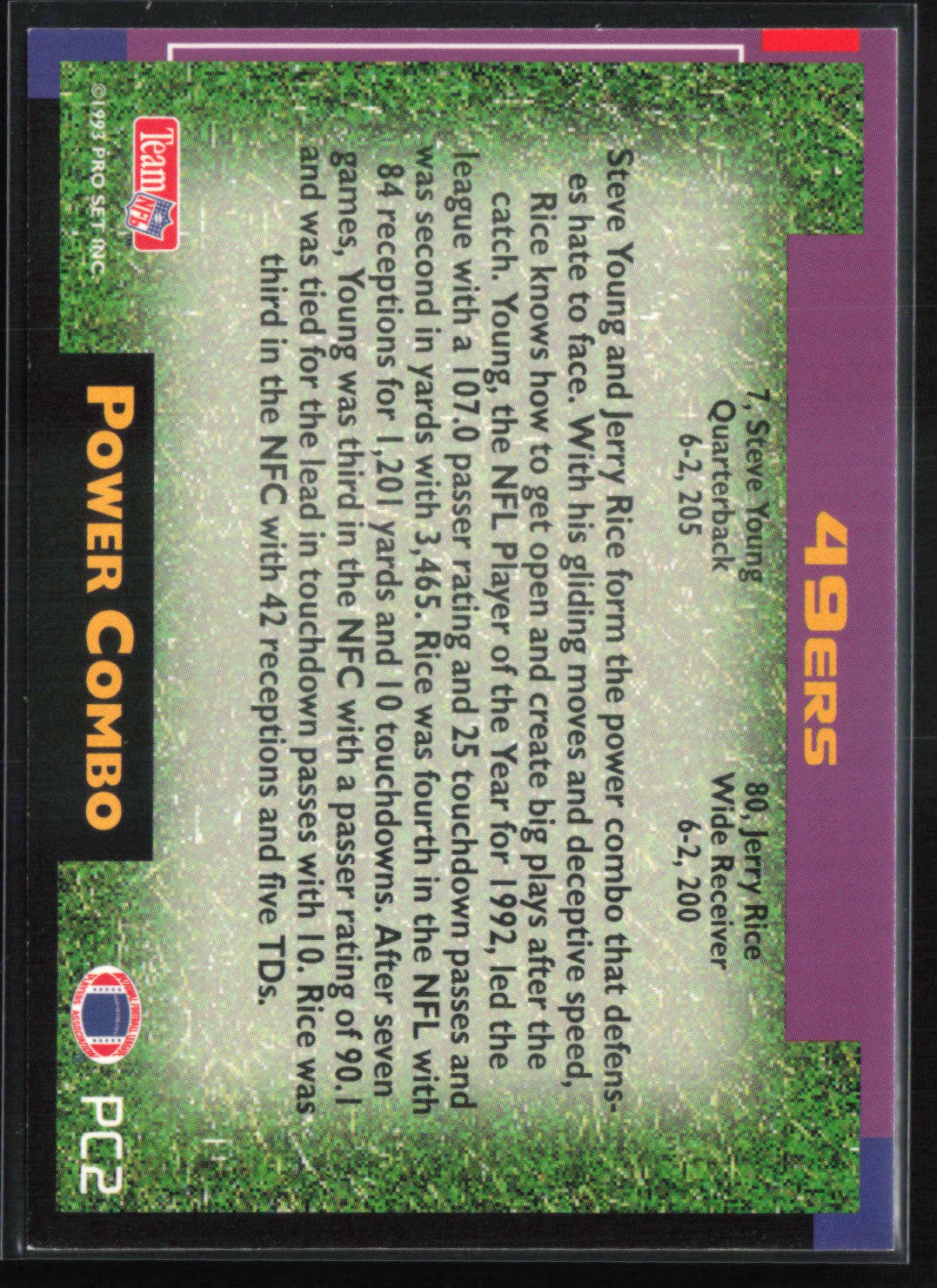 Jerry Rice/Steve Young Power Combo
