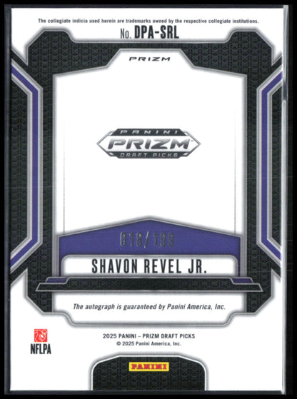 Shavon Revel Jr. RC Auto Purple Ice /199