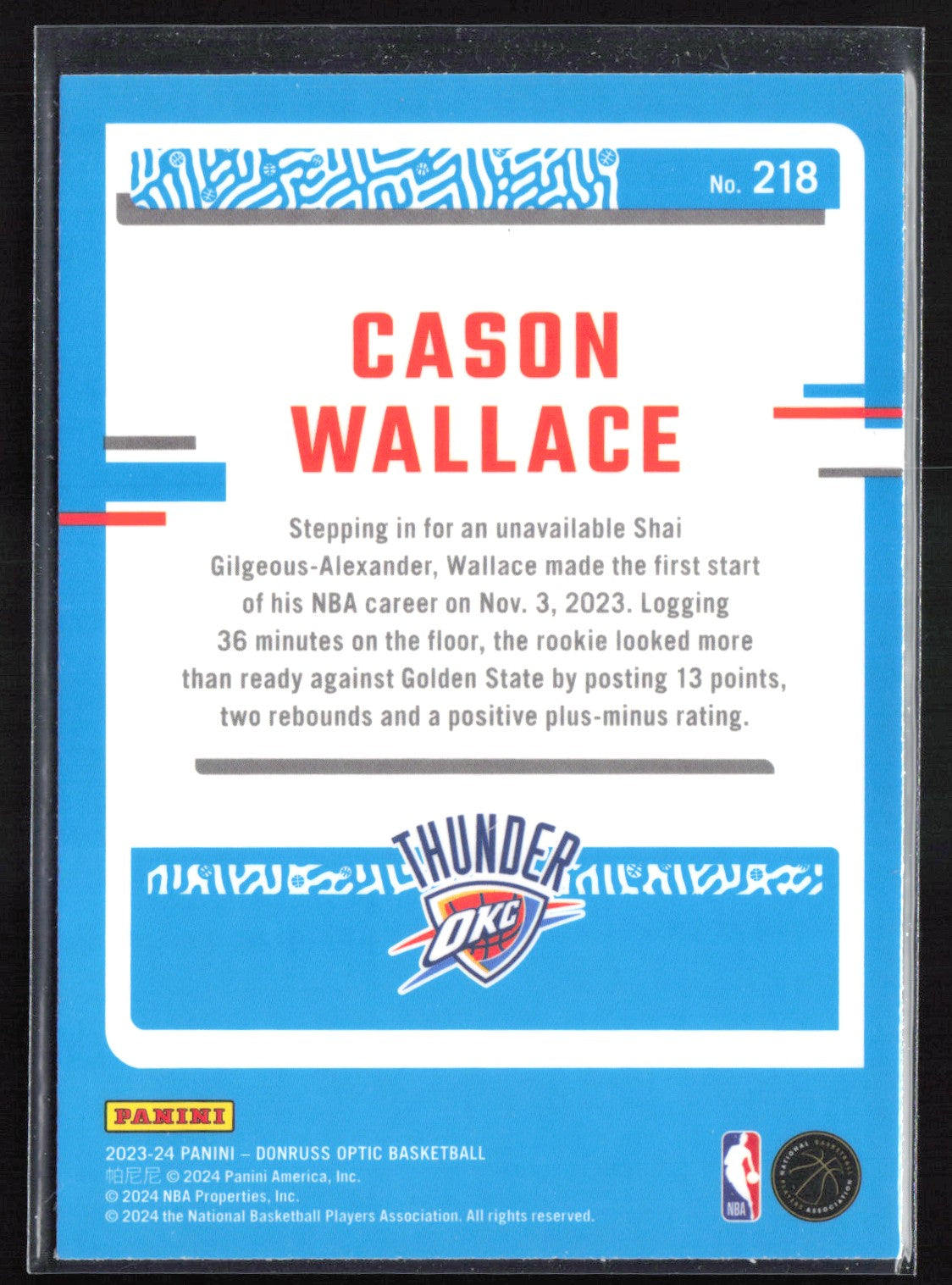 Cason Wallace RC