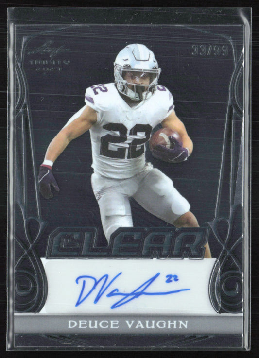 Deuce Vaughn Auto /99 Leaf Clear