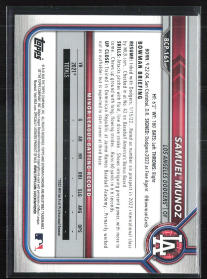 Samuel Munoz 1st Bowman Mojo