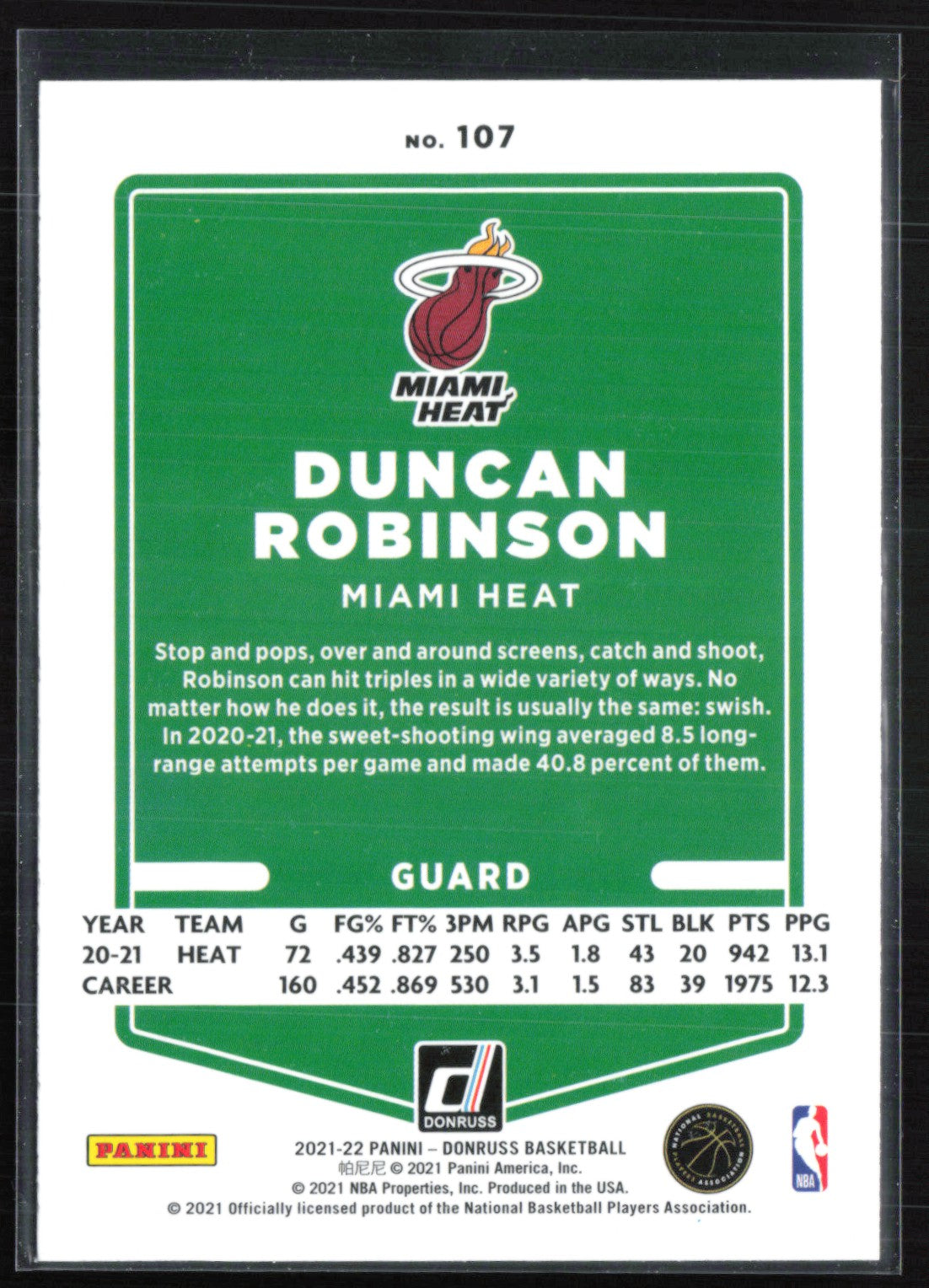 Duncan Robinson Teal Laser