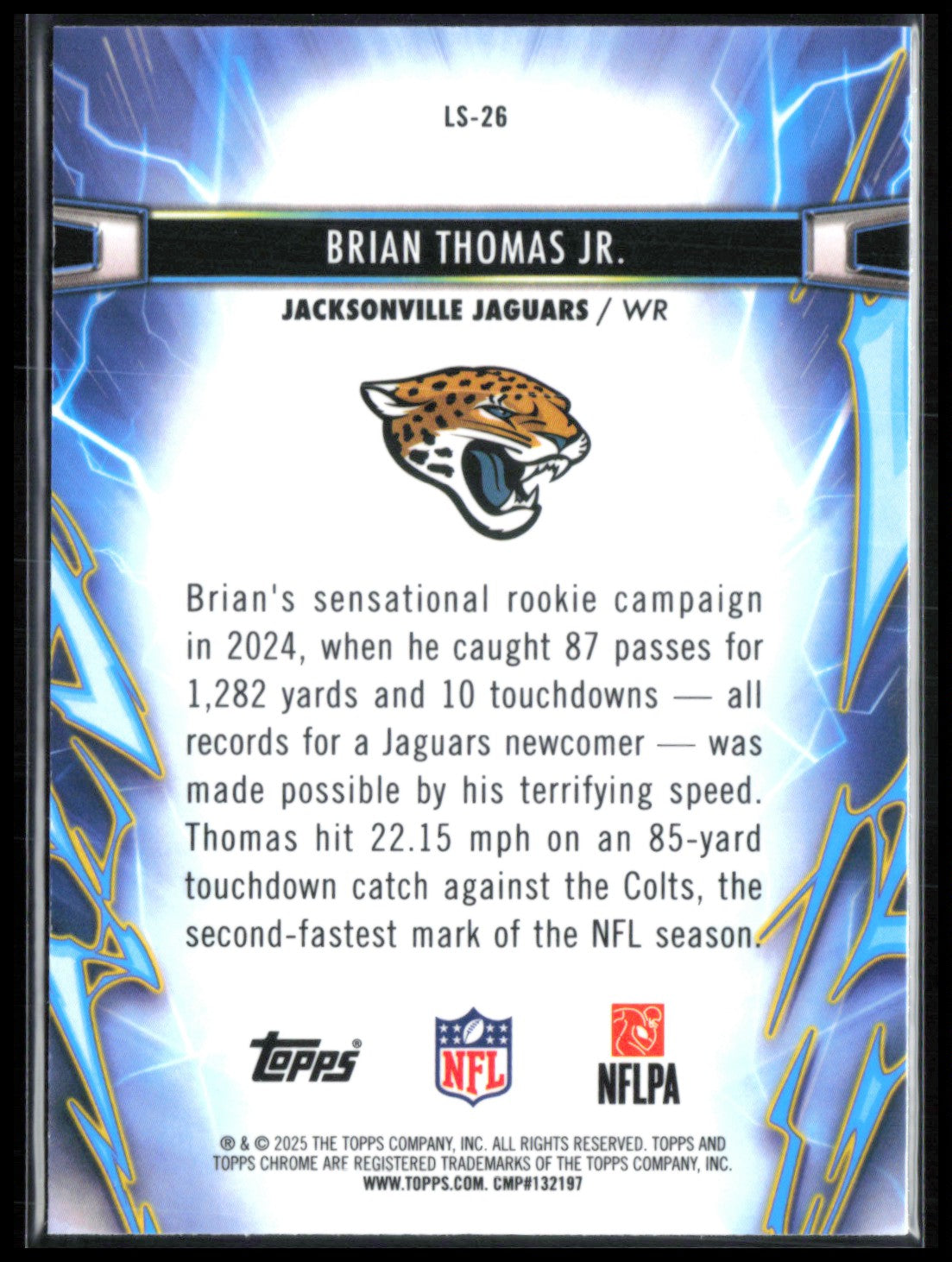 Brian Thomas Jr. Light Speed Refractor