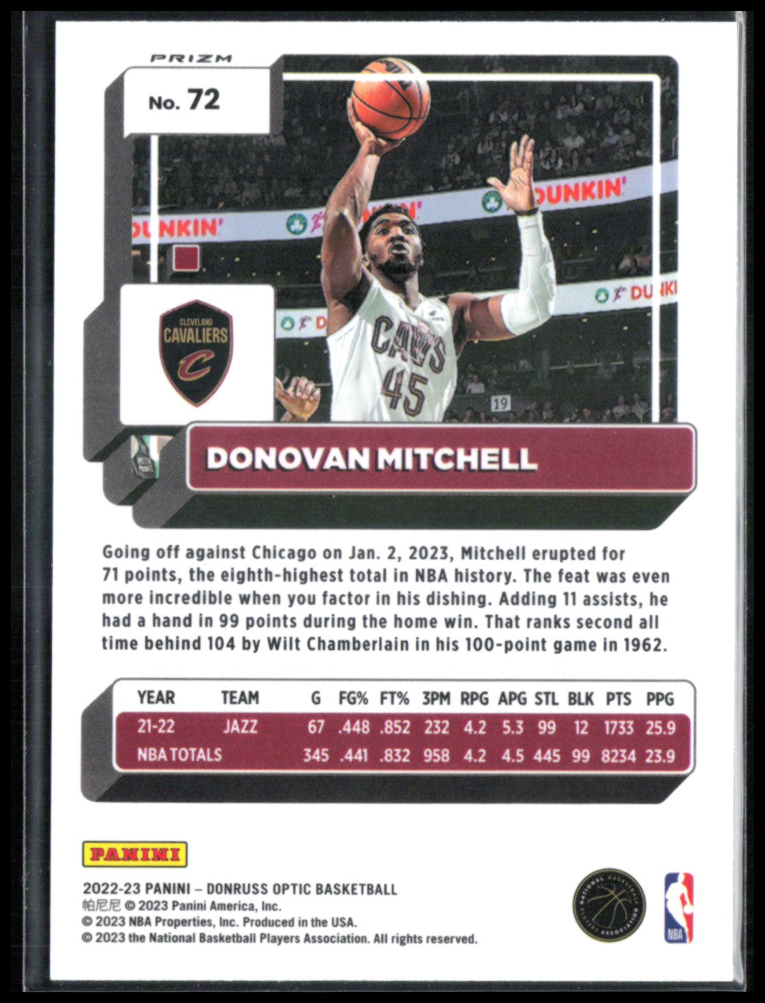 Donovan Mitchell Purple Holo