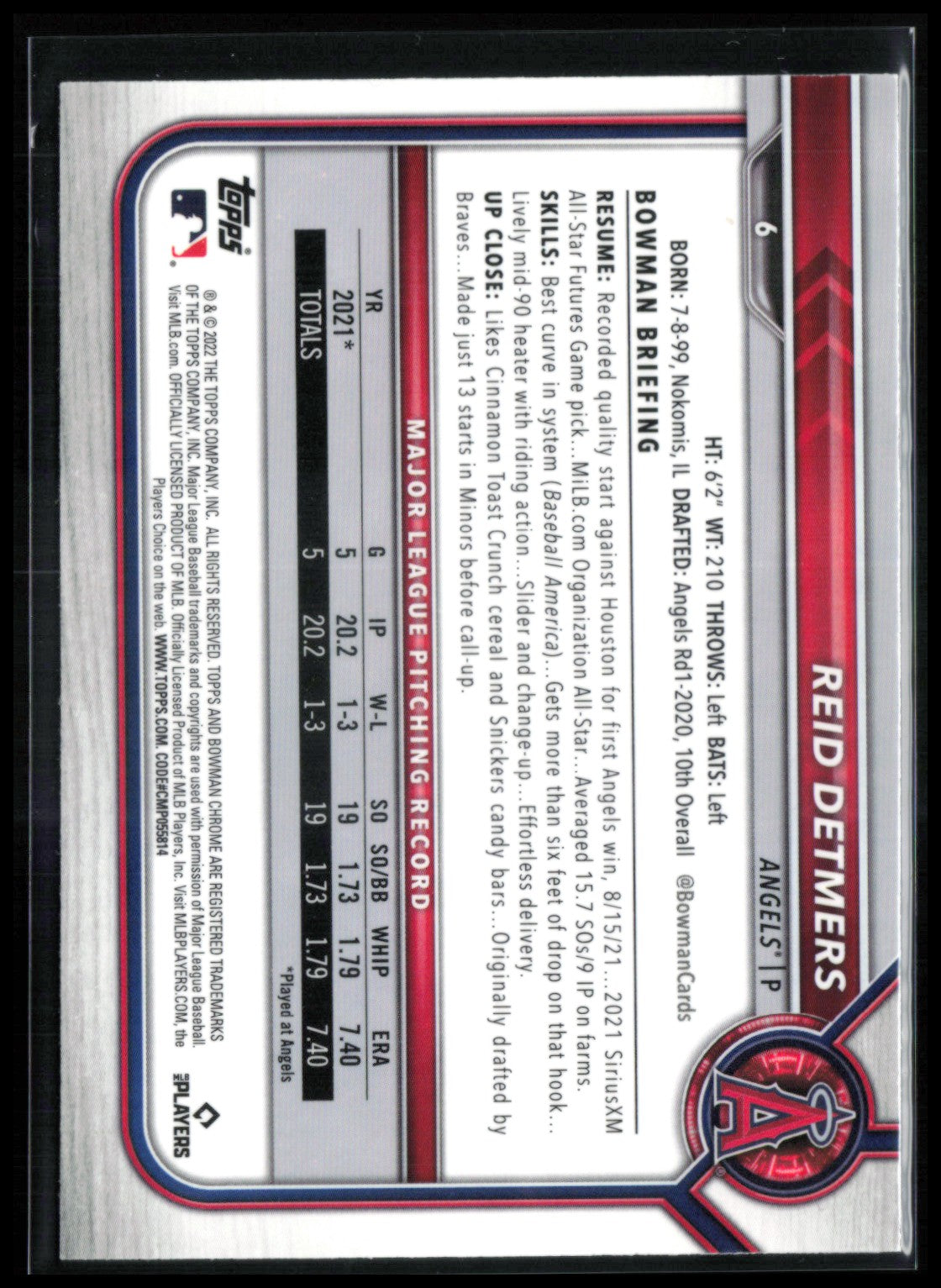 Reid Detmers RC