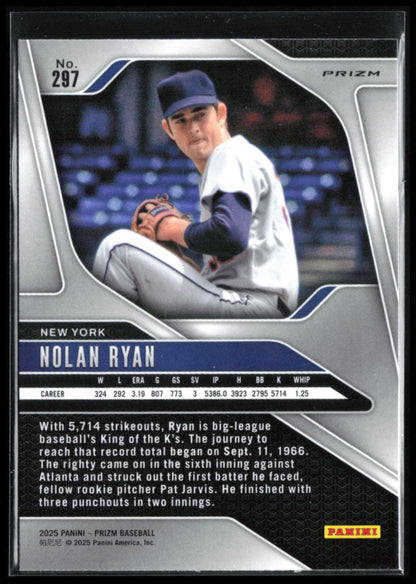 Nolan Ryan Silver Prizm