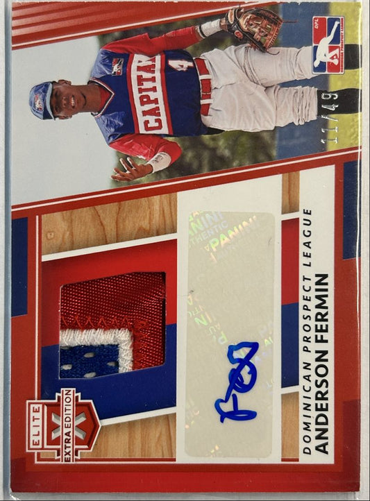 Anderson Fermin Patch Auto /49 Elite Extra Edition
