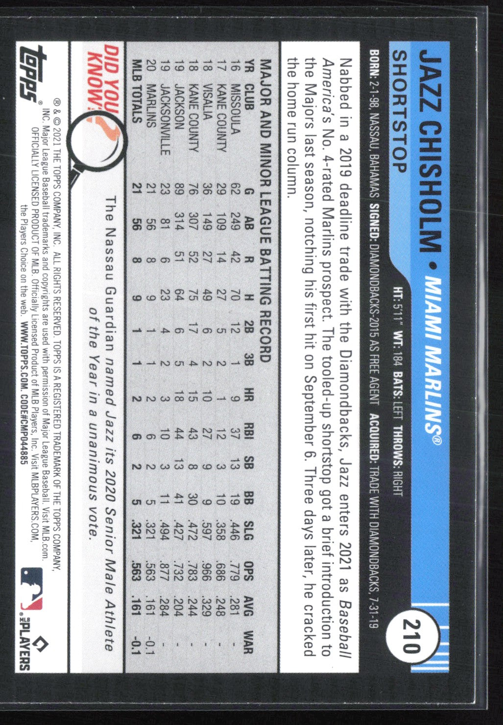 Jazz Chisholm RC