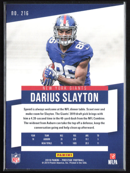 Darius Slayton RC /399 2019 Prestige