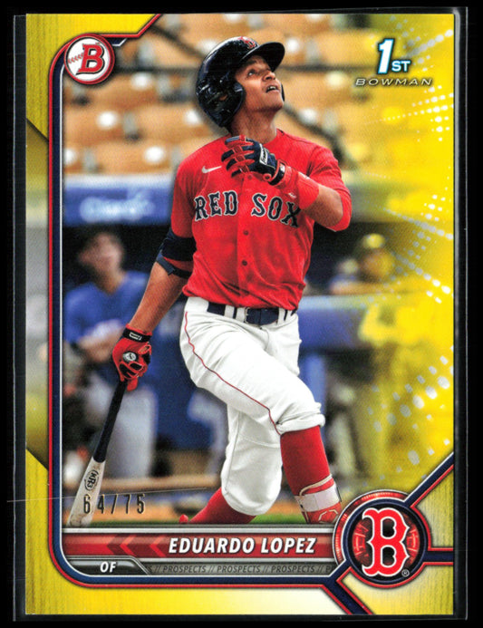 Eduardo Lopez 1st Bowman Yellow /75