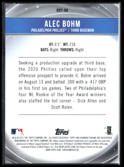 Alec Bohm RC