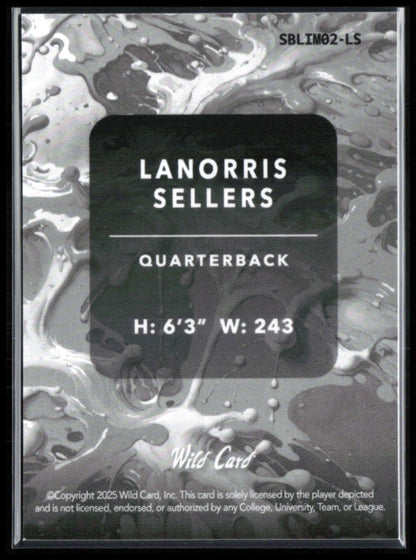 Lanorris Sellers /7 2025 Wild Card Splat
